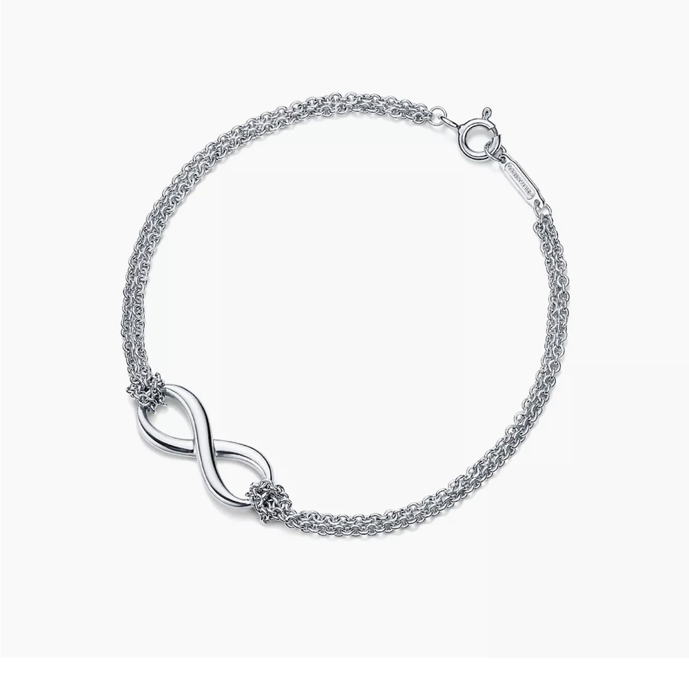 Tiffany silver infinity bracelet